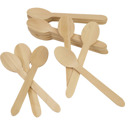 Compostable Wooden Spoon 50 Pack