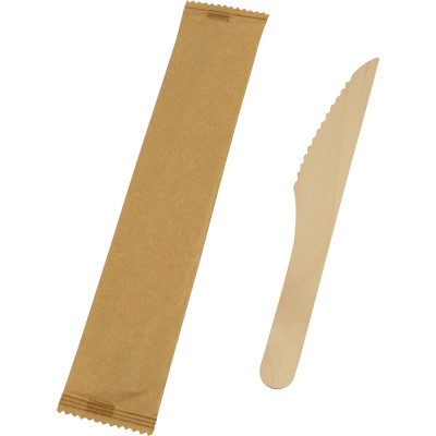 Compostable Wooden Knife (Wrapped) 100 Pack