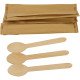 Compostable Wooden Dessert Spoon (Wrapped) 100 Pack Cutlery image