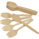 Compostable Wooden Salad fork 100 Pack Cutlery image