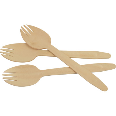 Compostable Wooden Salad fork 100 Pack
