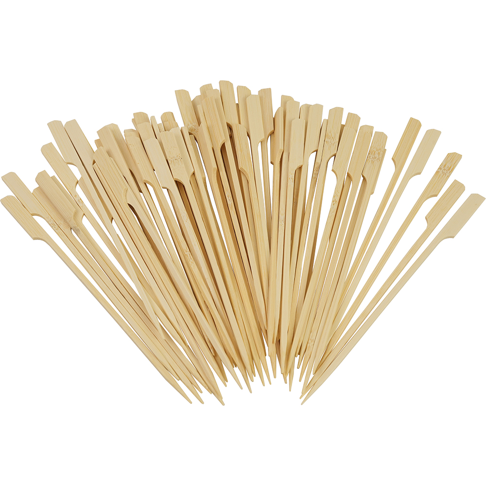 Compostable Bamboo Skewers Teppo Gushi Gun Shape S/Point 7.9
