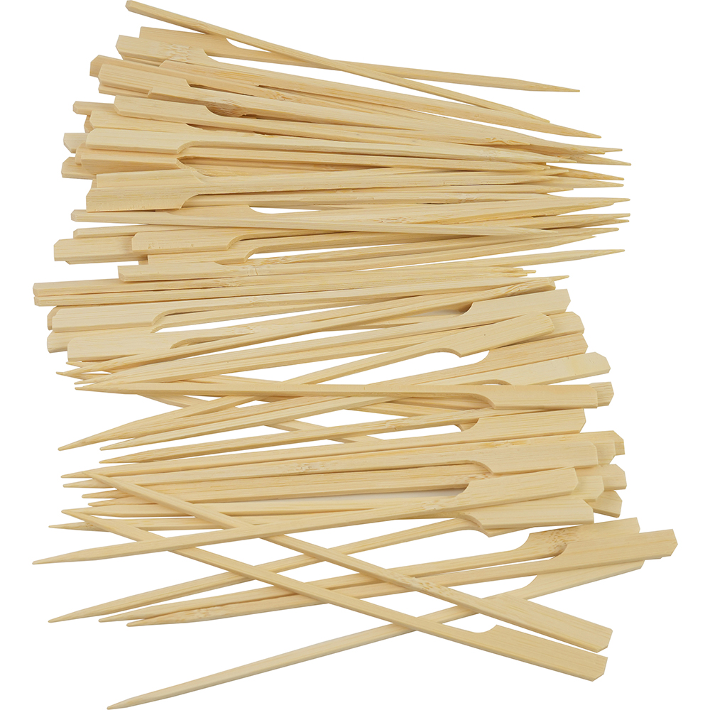 Compostable Bamboo Skewers Teppo Gushi Gun Shape S/Point 7.9