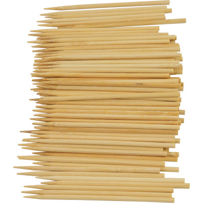 Compostable Bamboo Skewers Round S/Point 115mm 1000 Pack
