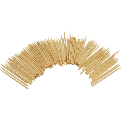 Compostable Bamboo Skewers Round S/Point 115mm 1000 Pack