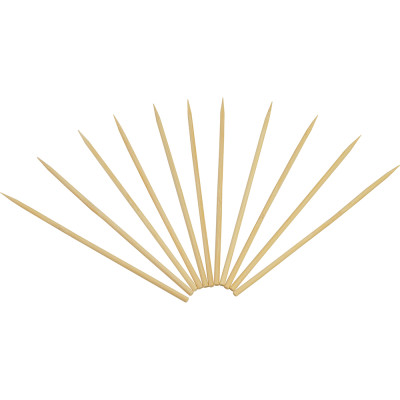Compostable Bamboo Skewers Round S/Point 177mm 1000 Pack