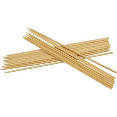 Compostable Bamboo Skewers Round S/Point 250mm 1000 Pack