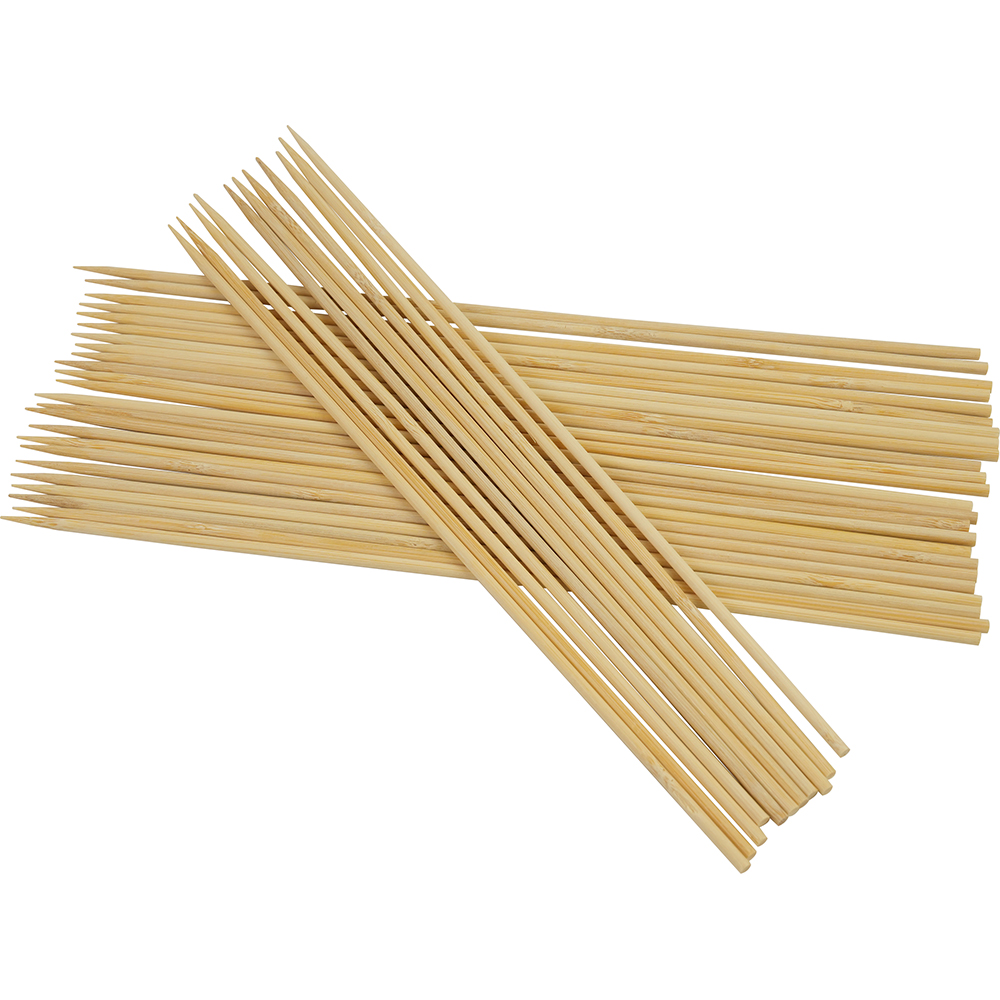 Compostable Bamboo Skewers Round S/Point 305mm 1000 Pack