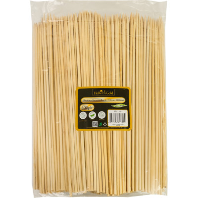 Compostable Bamboo Skewers Round S/Point 400mm 500 Pack