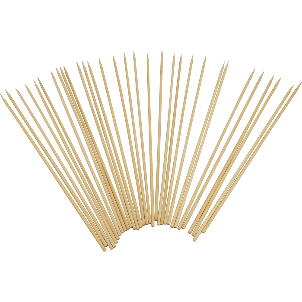 Compostable Bamboo Skewers Round S/Point 400mm 500 Pack