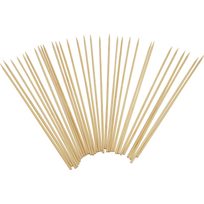 Compostable Bamboo Skewers Round S/Point 400mm 500 Pack