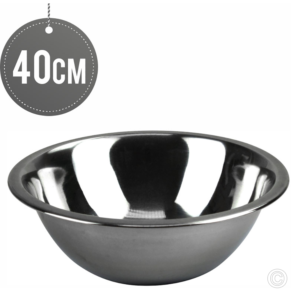 Stainless Steel Deep Mixing Bowl 40 Cm