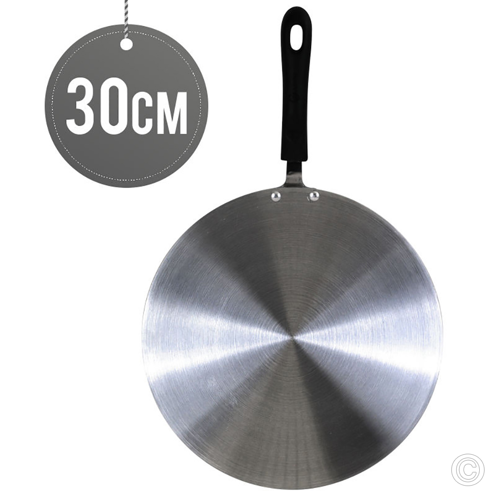 Klassic Tawa Crepe Pan Metal Finish 30cm