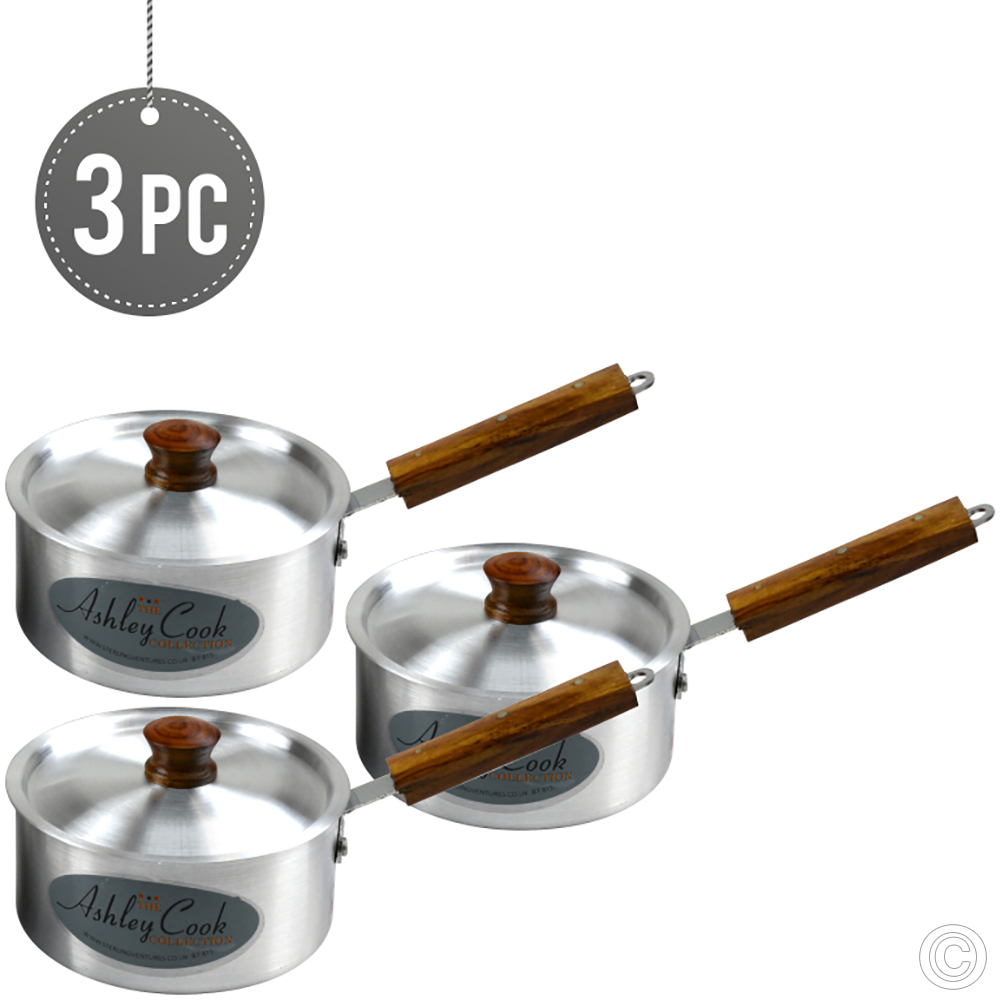 Klassic Aluminium Sauce Pan With Lid 16-18-20 cm