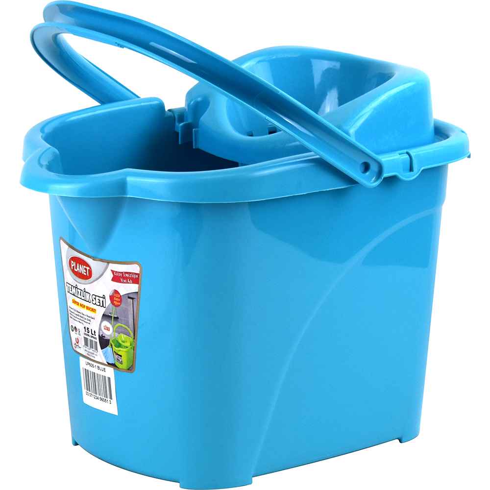 Luxury Mop Bucket 15L With Wheels Cyan